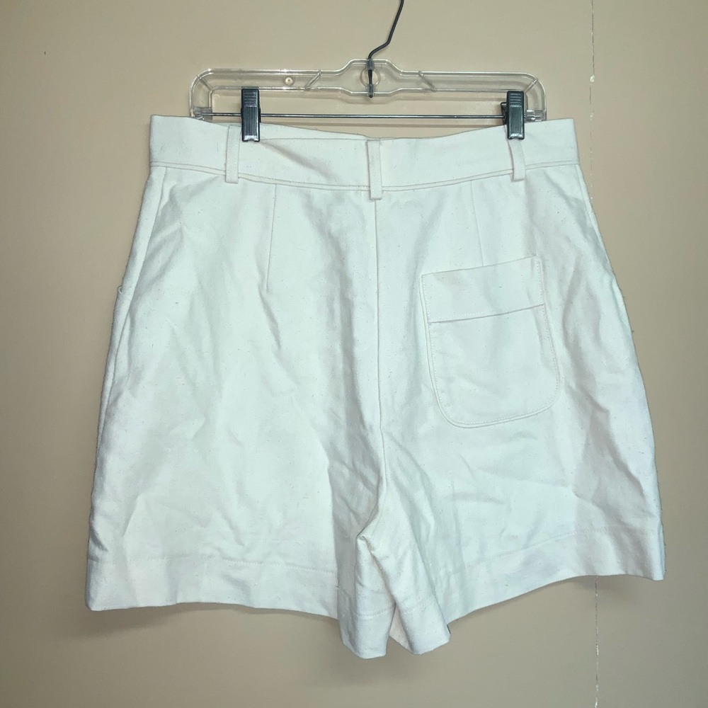 Sezane Alberello Ecru Shorts FR 42 Size 10  New - Picture 7 of 12